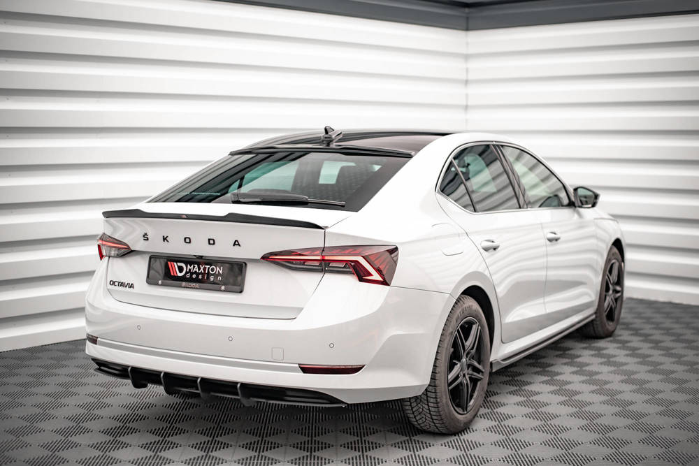 Spoiler Maxton Skoda Octavia Mk4 Glans Zwart