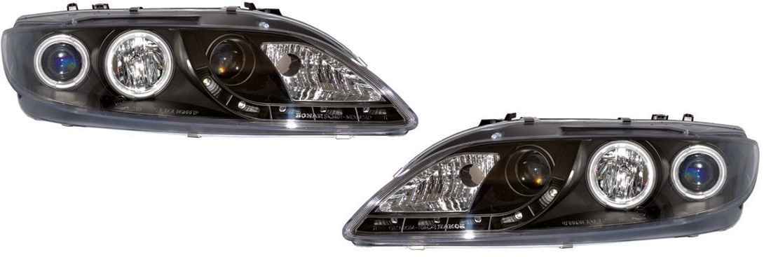 Headlights MAZDA 6 02-08 clear/black