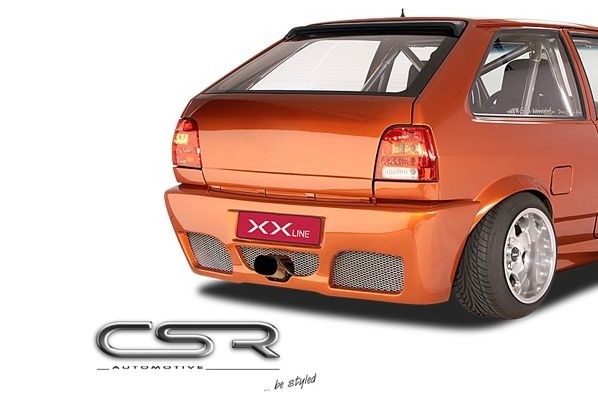 Achterbumper VW Polo 86C/C2F XX-Line met kenteken uitsparing