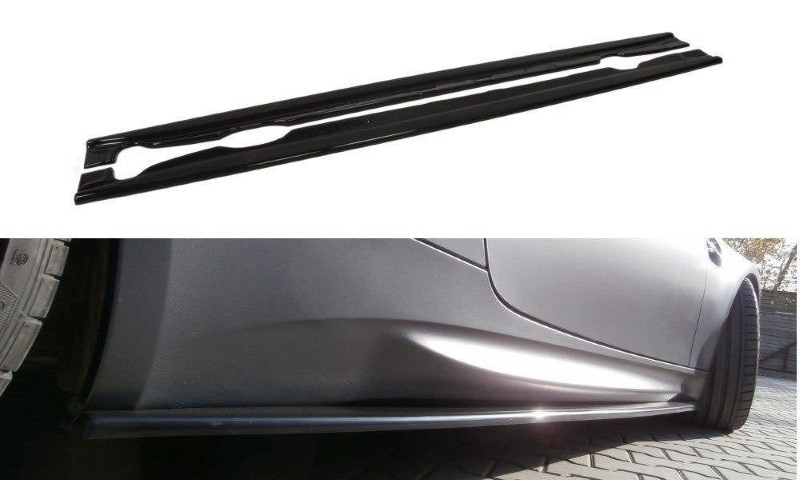 Zijskirts Diffusers BMW M3 E92 / E93 Glanzend Zwart