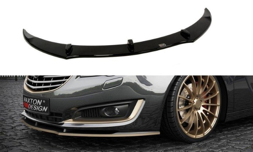 Voorspoiler Opel Insignia Maxton Design glans zwart facelift