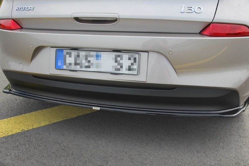 Centrale Achterspoiler Hyundai i30 MK3 Hatchback (Zonder verticale Bars) Glanzend Zwart