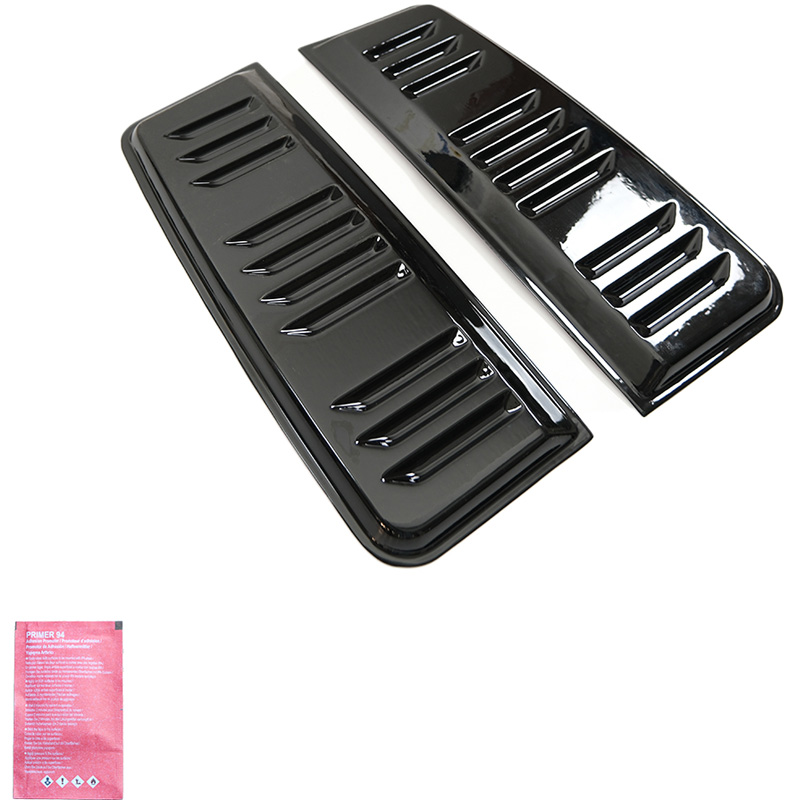 Oneway Set luchtinlaten (zijkant)  Volkswagen Transporter T5.1/T6/T6.1 2010-2022 (Lange wielbasis) - Glanzend zwart