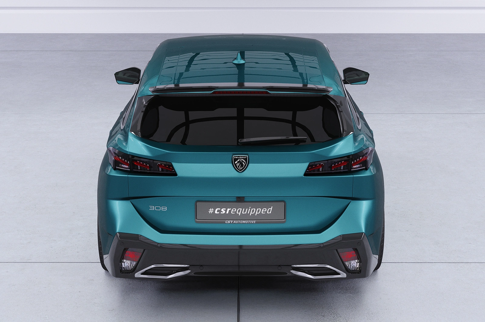Achterspoiler Peugeot 308 (P51) SW Glans Zwart – 2021–