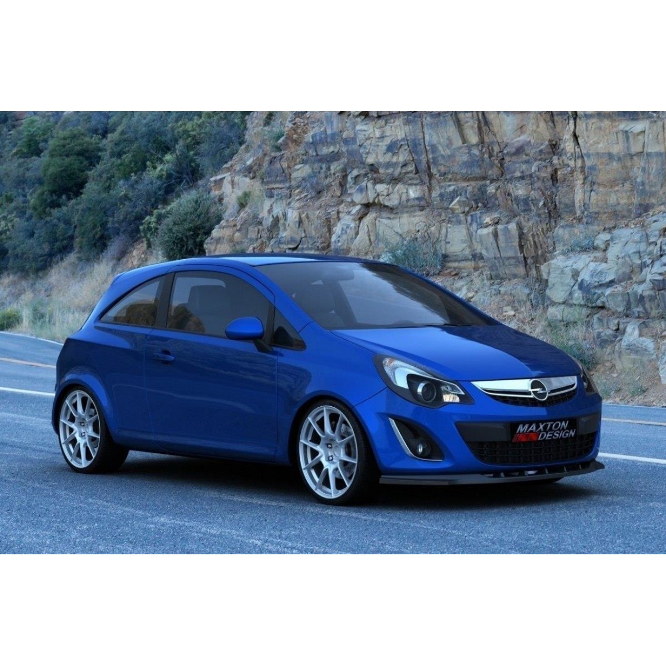Voorspoiler Opel Corsa D OPC Carbon Look