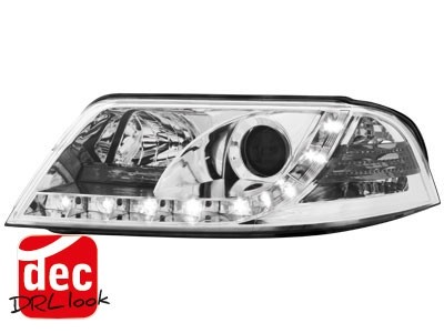Faros VW Passat 3BG Los ojos del Diablo Dayline cromo