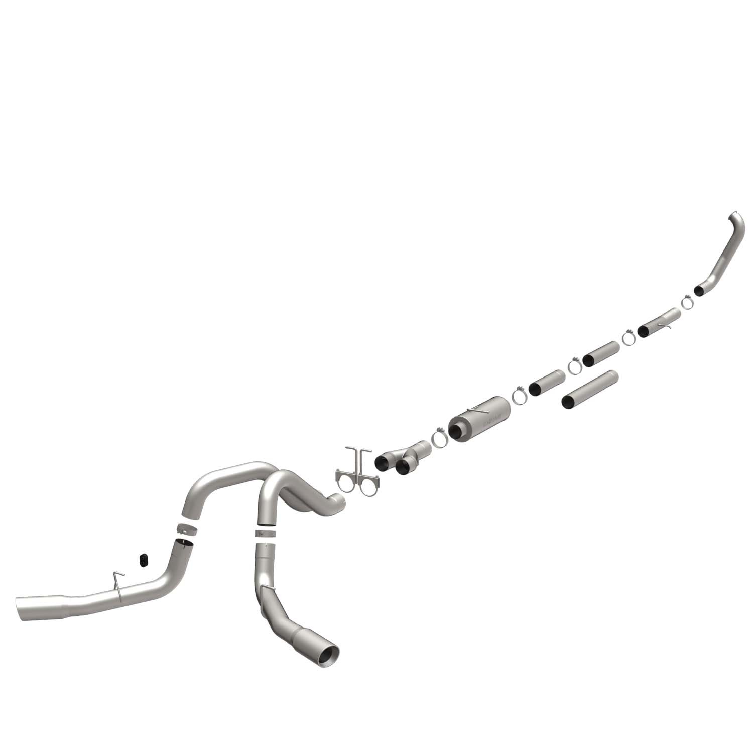 Ford Sys T/B 99-03 Ford 7.3L DSL Duals Magnaflow Cat-Back