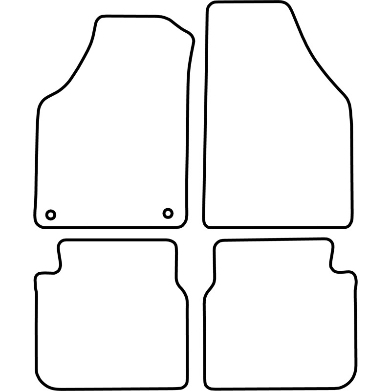 Automatten Velours  Fiat Idea 2003-2007