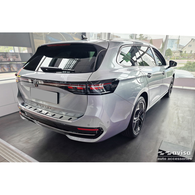 RVS Achterbumperprotector  Volkswagen Passat Variant (CJ5) incl. R-Line & Hybrid 2024- 'STRONG EDITION'