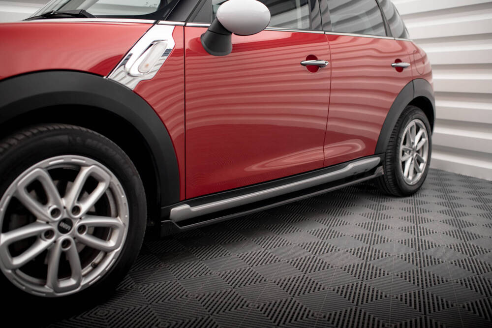 Zijskirts Mini Cooper Countryman R60 FL 2014 - 2017 Maxton Glans Zwart