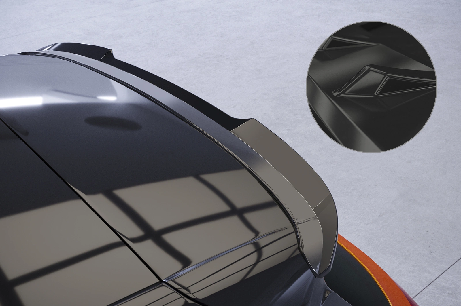 Achterspoiler Renault Captur II glans zwart CSR