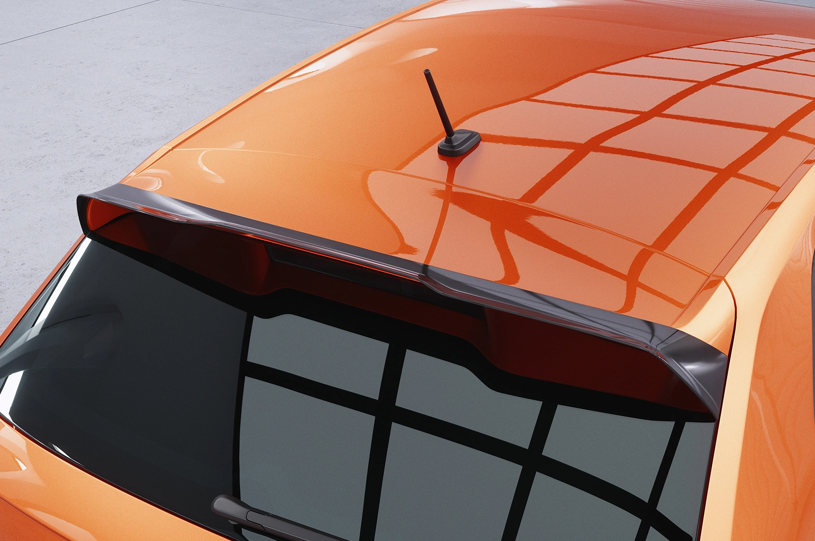 Achterspoiler VW Polo VI 2G (AW) GTI / R-Line – Glans Zwart