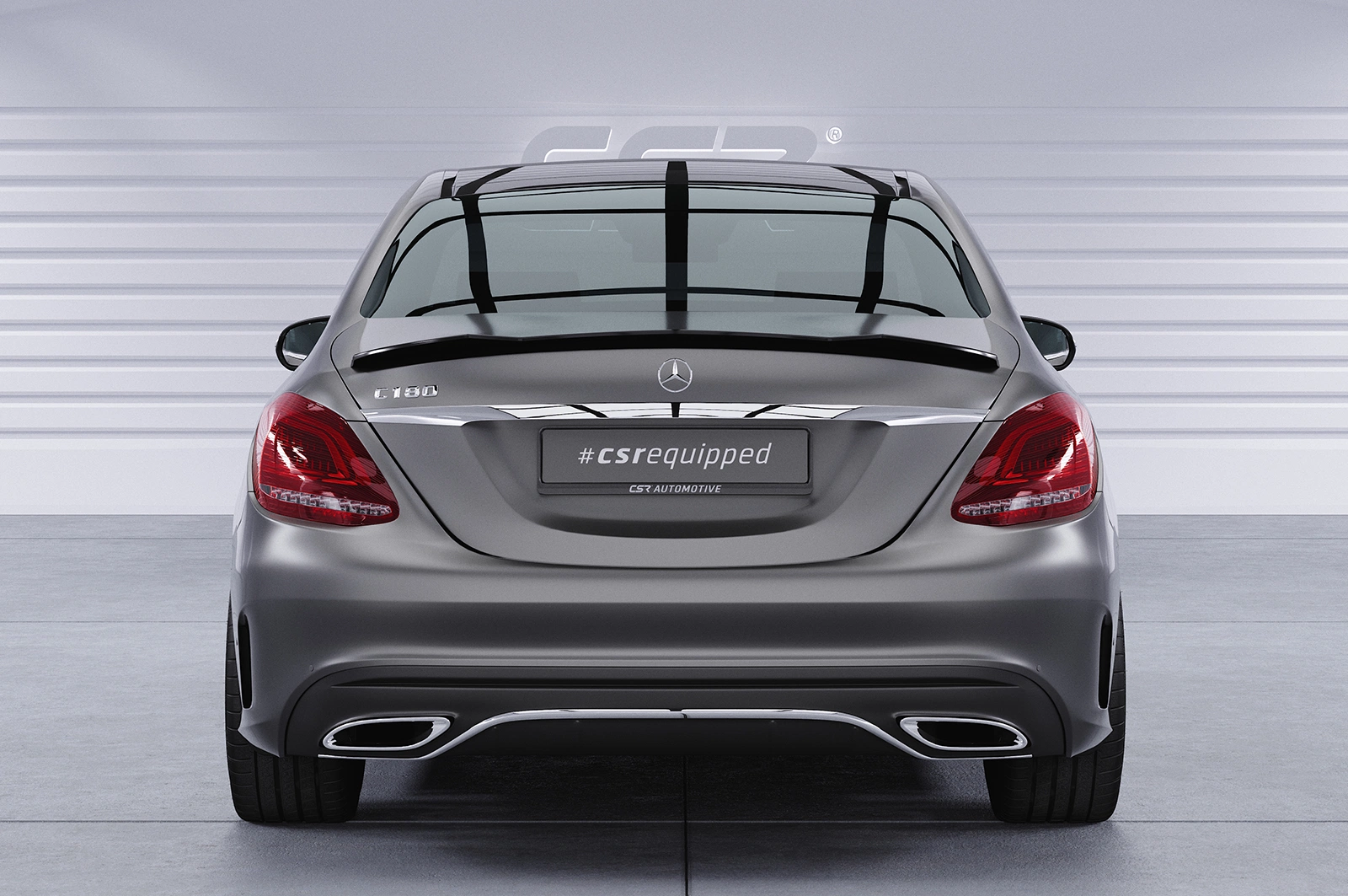 Achterspoiler Mercedes-Benz C-Klasse W205 Glans Zwart – CSR Automotive