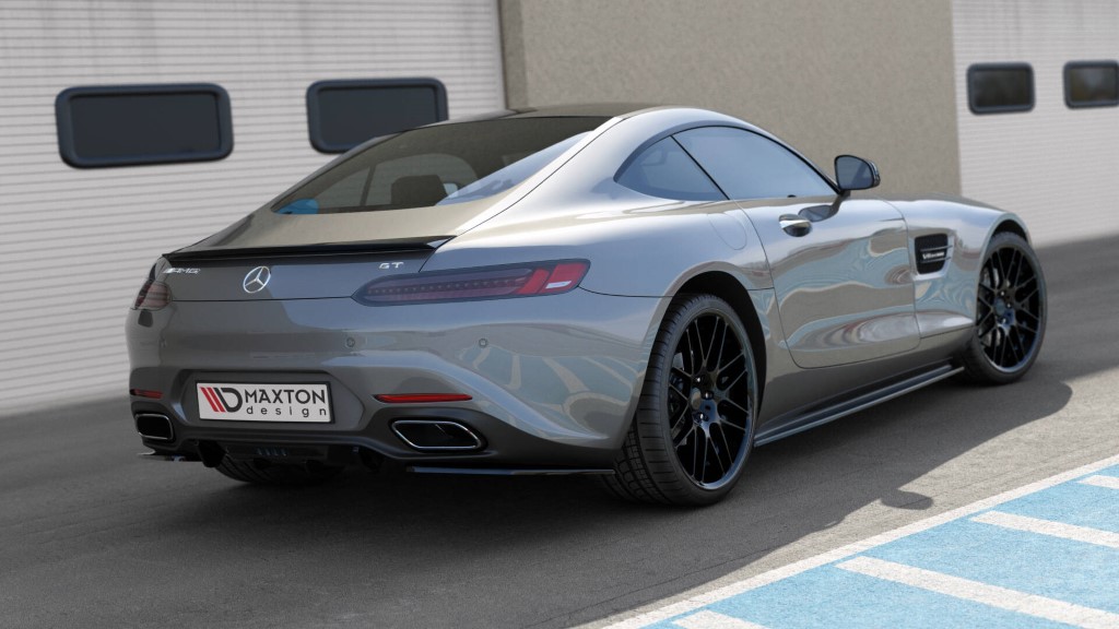 Zijskirts Mercedes AMG GT / GT S C190 Glans Zwart
