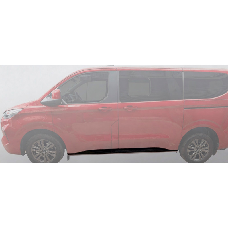RGM Set Zijpanelen  Volkswagen Transporter T7 2024- & Ford Transit/Tourneo Custom 2023- Korte wielbasis - Glanzend Zwart