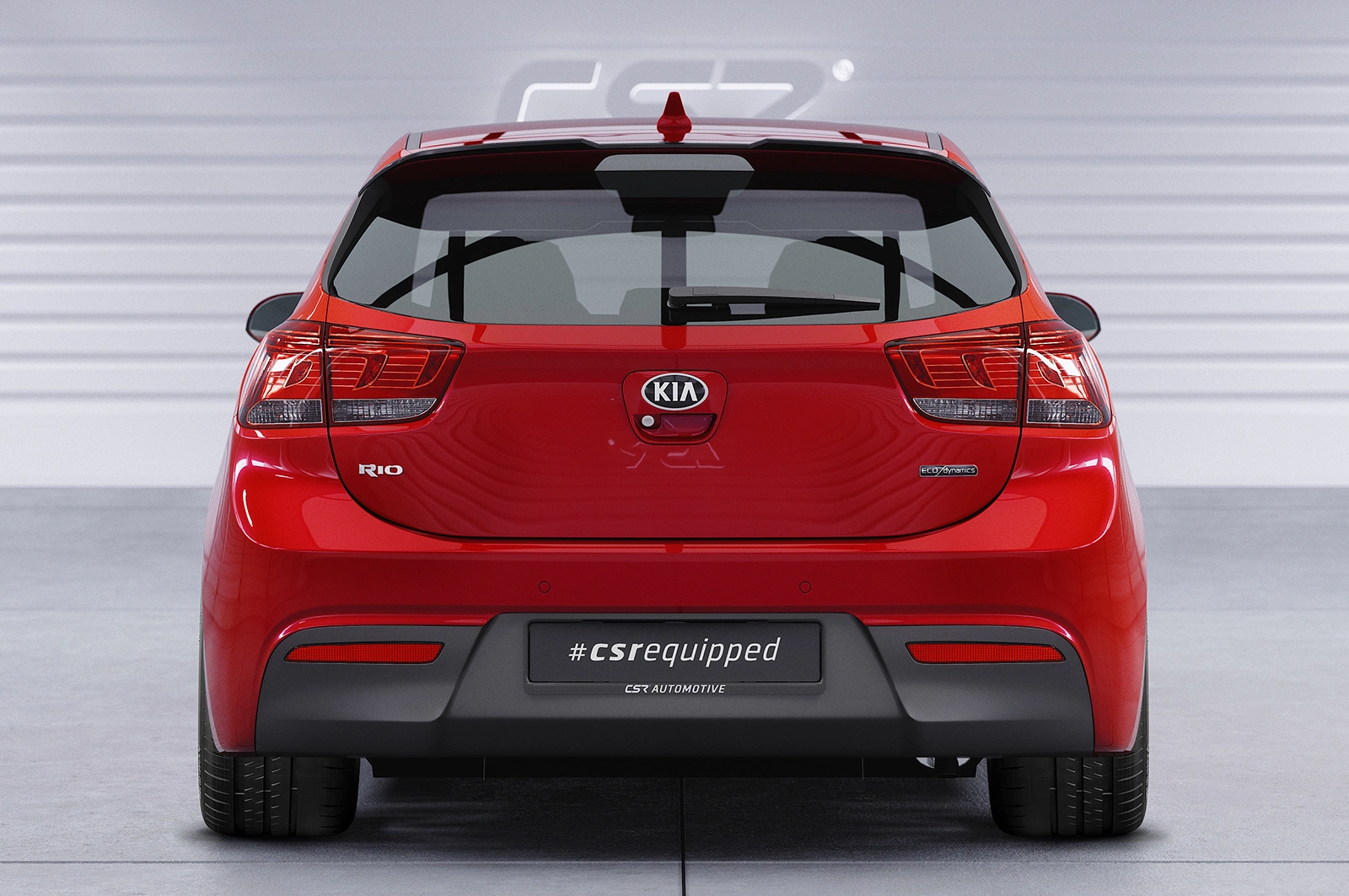 Achterspoiler Kia Rio 4 (YB) Glans Zwart van CSR Automotive (2017-)