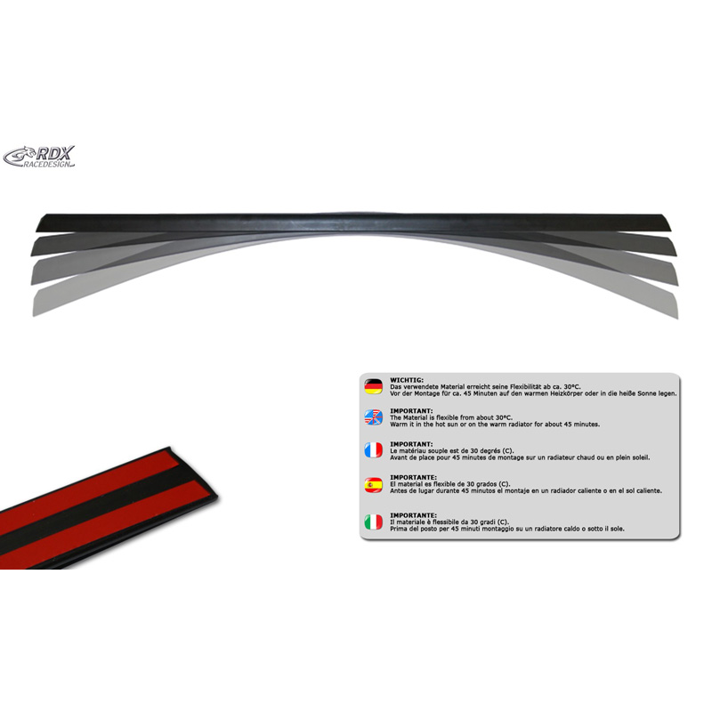 Dakspoilerlip  Audi A8 (4H) 2010-2017 (ABS)