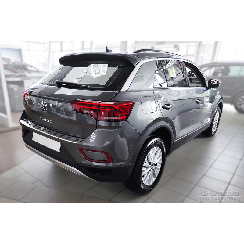 RVS Achterbumperprotector  Volkswagen T-Roc & T-Roc Cabrio 2017-2022 & Facelift 2022- 'STRONG EDITION'
