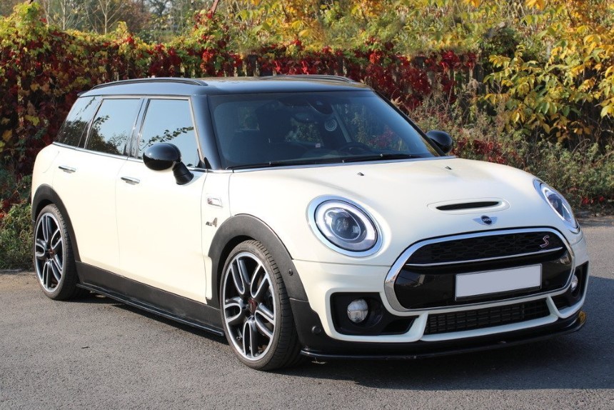 Zijskirts Mini Clubman F54 Maxton Design glans zwart