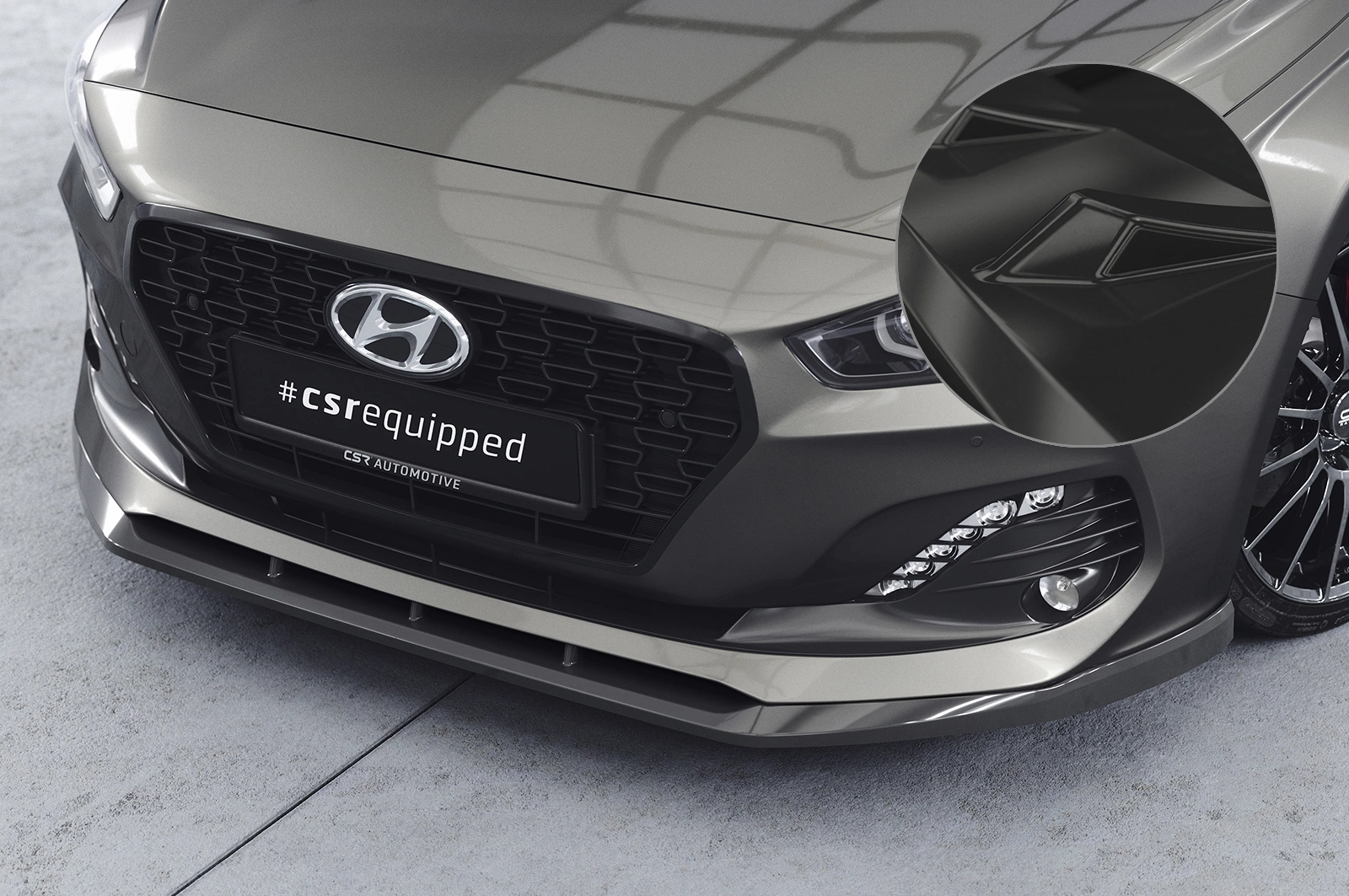 Voorspoiler Hyundai i30 (PD) glans zwart 2018–05/2020