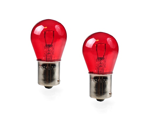 BA15s S25 12V/21W RED 2stk