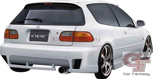 Achterbumper Honda Civic HB 3drs 9/91-9/95 JP-Style