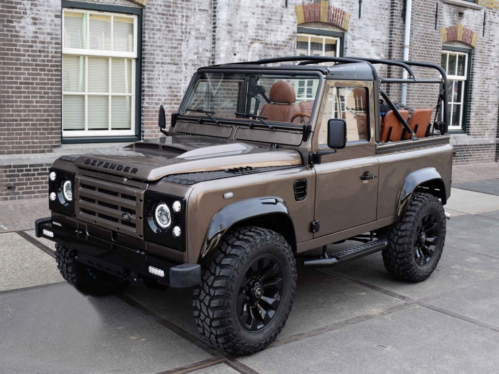Sidesteps Treeplanken Land Rover Defender 90 (1990-2016) Zwart