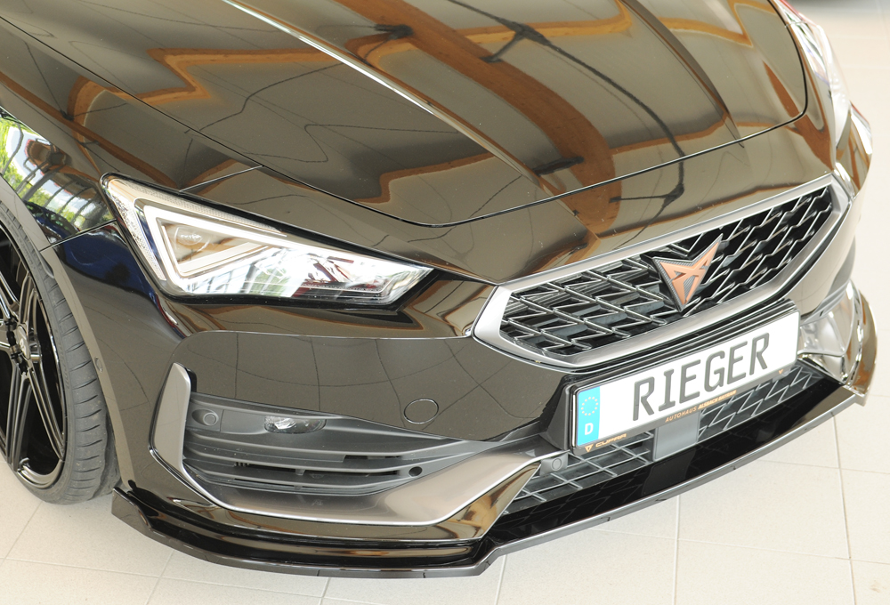 Voorspoiler Cupra Leon (KL): 09.20-06.2024 glans zwart