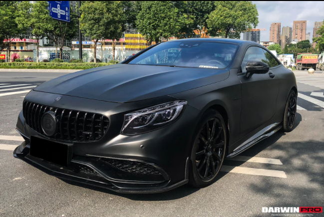 Mercedes Benz C217 S63/S65 AMG Coupe BKSS Style Carbon Fiber Voorspoiler 2014-2017