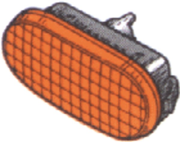 ZIJKnipperlicht rechts/ links GOLF4/T5 98->> ORANJE
