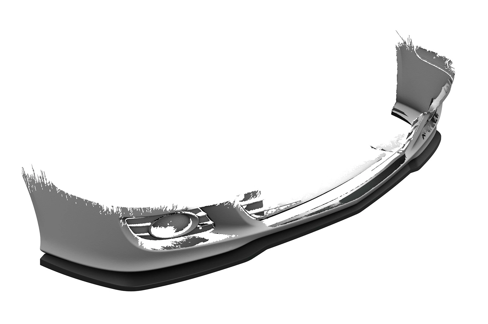 Voorspoiler Mercedes-Benz CLK A209 / C209 Glans Zwart van CSR Automotive (2005-2009 Facelift)