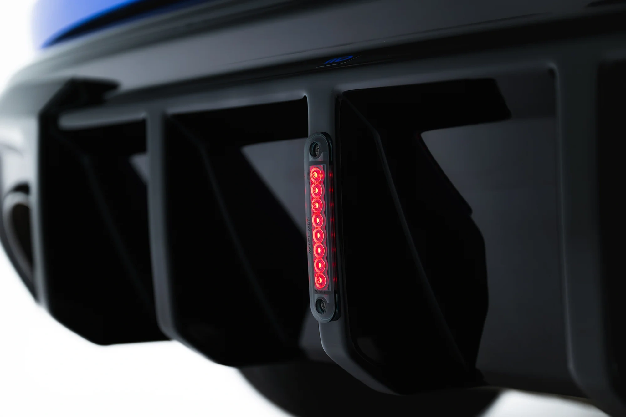 Diffuser Audi RS3 Sportback 8Y Facelift Maxton Glans Zwart met LED