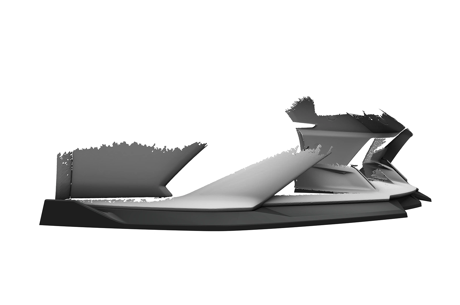 Voorspoiler Lamborghini Huracan glans zwart