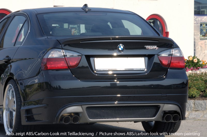 Achteraanzet Carbon BMW E90 Sedan Rieger