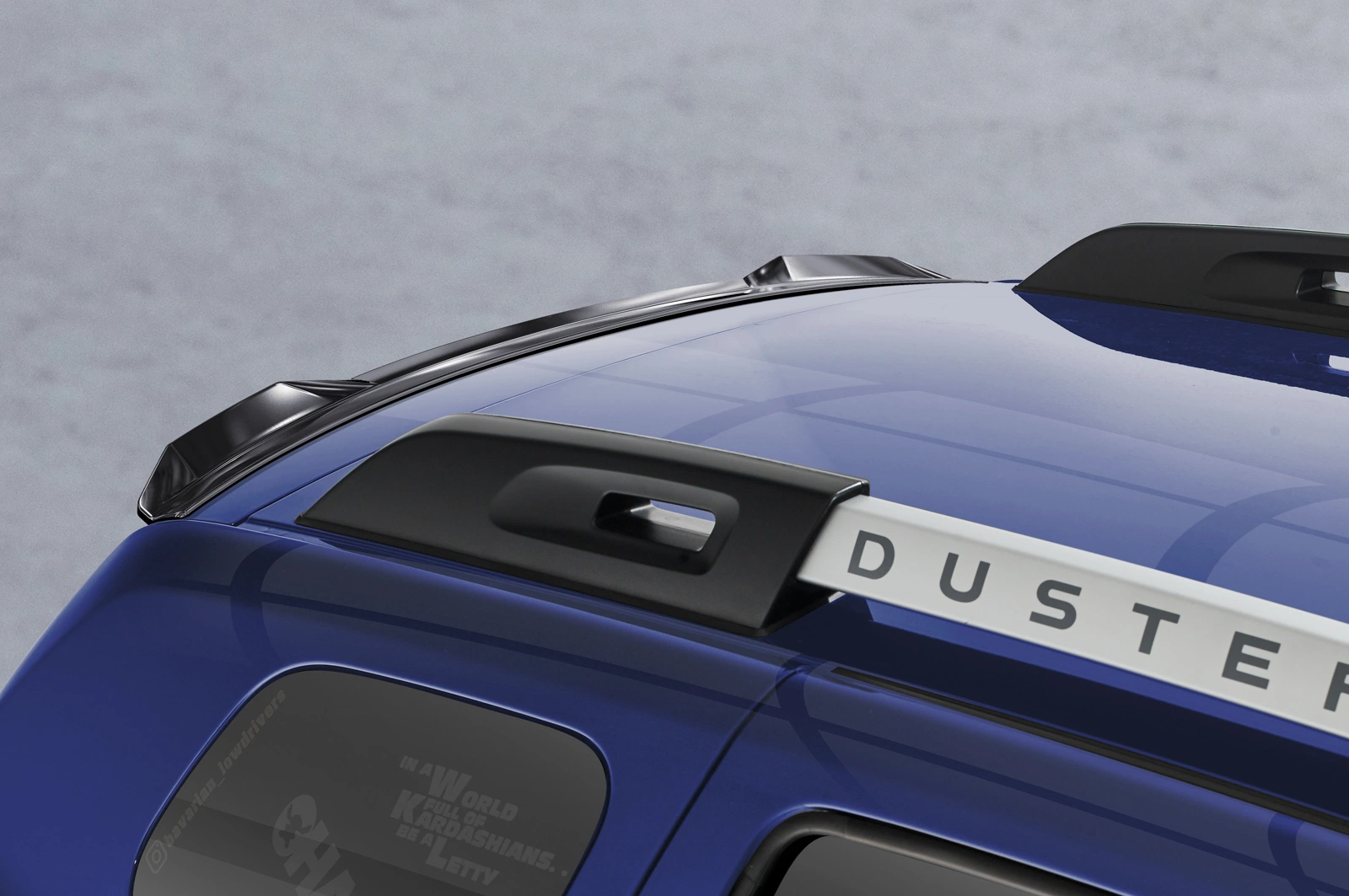 Achterspoiler Dacia Duster (1e Gen) Glans Zwart van CSR Automotive (2010-2018)
