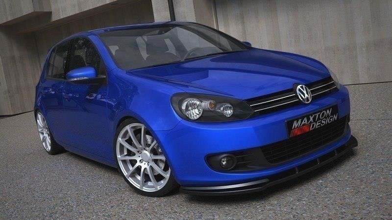 Voorspoiler VW Golf 6 / Jetta Maxton Glans Zwart