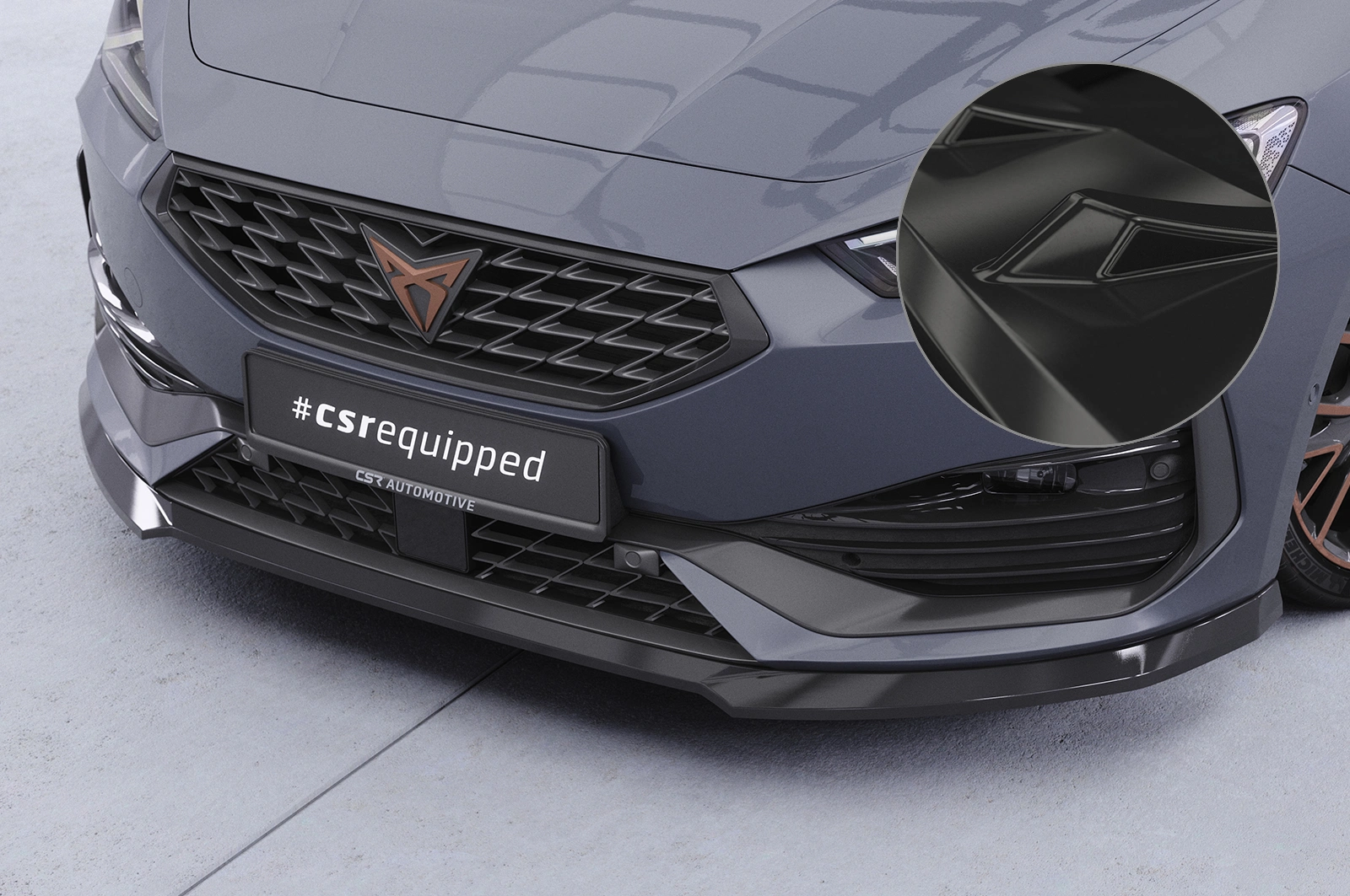 Voorspoiler Cupra Leon 4 (Typ KL) Glans Zwart van CSR Automotive (2020-)