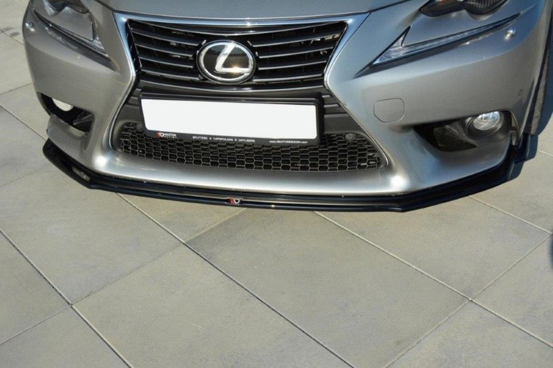 Voorspoiler Lexus IS Mk3 V.1 Glanzend Zwart