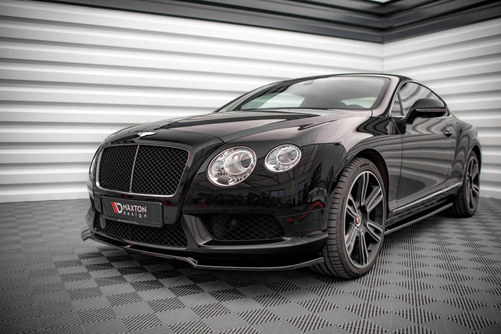 Voorspoiler V.1 Bentley Continental GT V8 S MK2 Maxton Glans Zwart