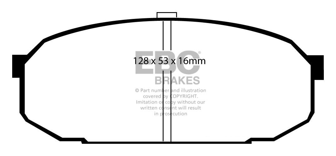 EBC Brakes MAZDA 323 1.8 Turbo GT-R 4WD (210)(BG) 92-94 Remblokk