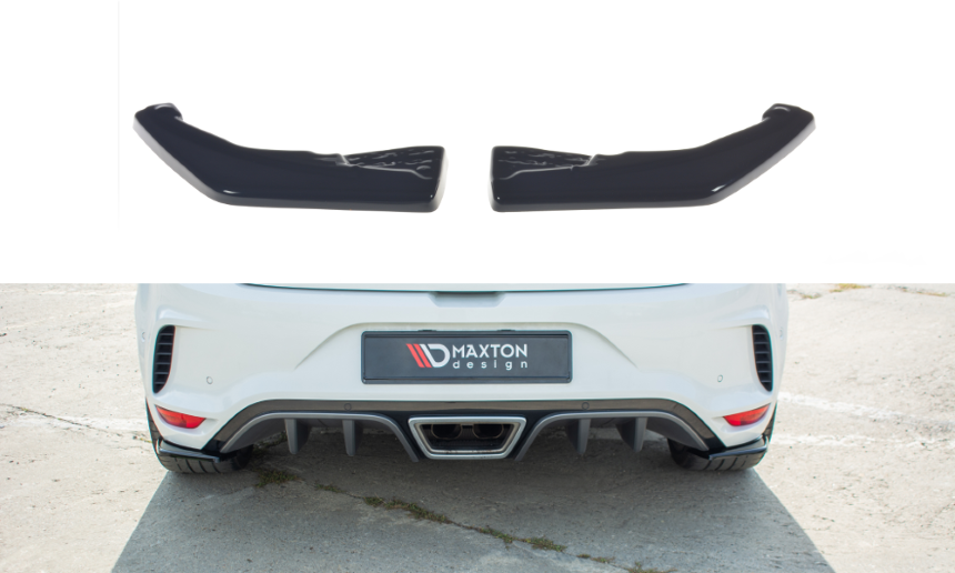 Achterzijde skirts Renault Megane 4 RS Maxton Design glans zwart