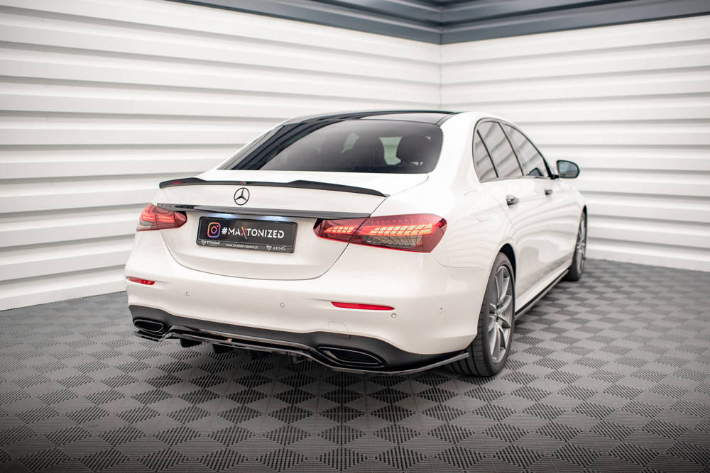 Spoiler Mercedes E Klasse W213 FL AMG Line Maxton Glans Zwart