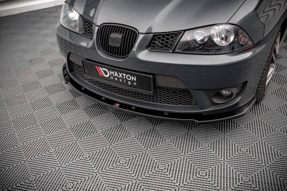 Voorspoiler V.1 Seat Ibiza Cupra MK3 Maxton Glans Zwart