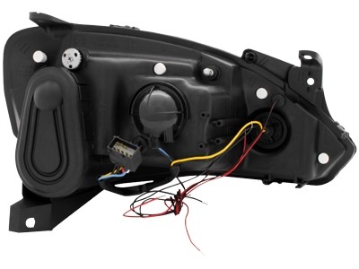 Faros Opel Corsa C Angel Eyes cromo