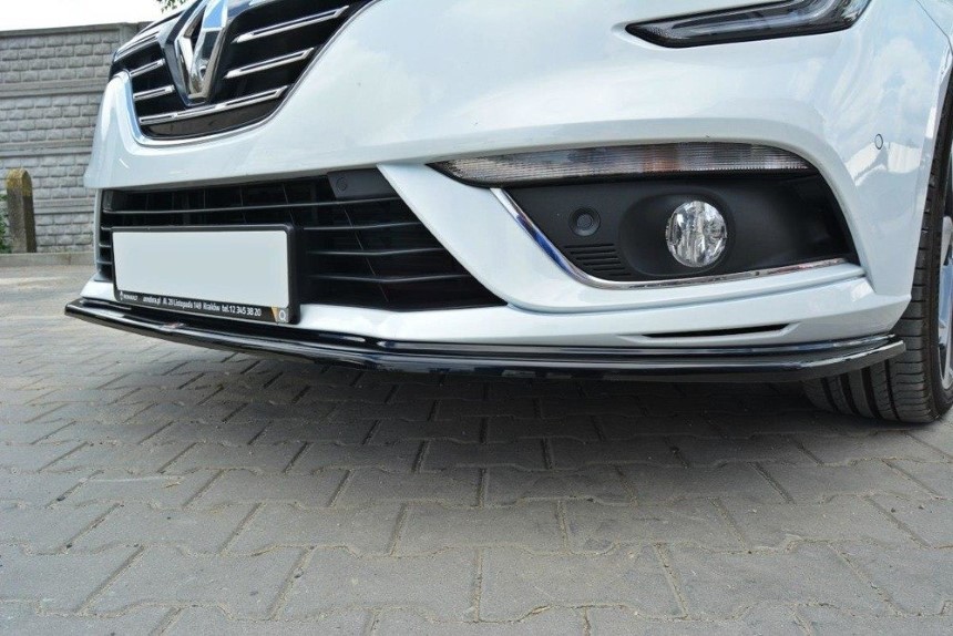 Voorspoiler Renault Megane 4 Hatchback Maxton Design glans zwart