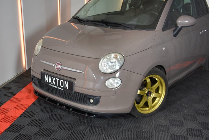 Voor Spoiler Fiat 500 Hatchback Preface V.1 Glanzend Zwart