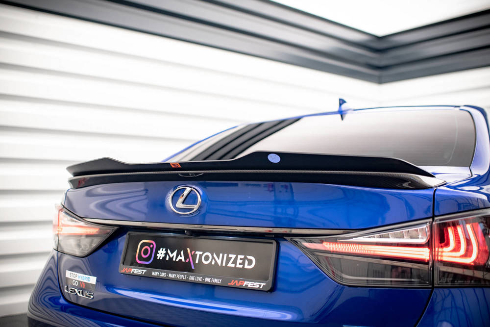 Spoiler Lexus GS F Mk4 FL Maxton Glans Zwart