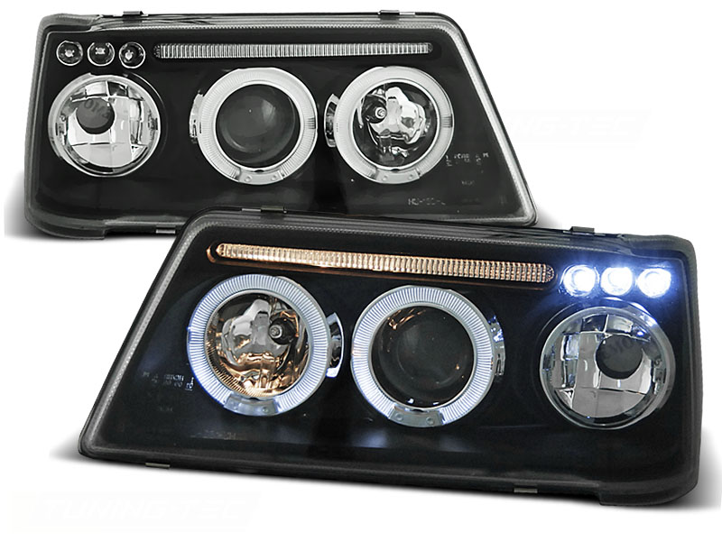 Faros Peugeot 205 Angel Eyes negro