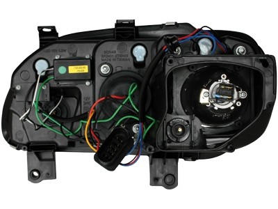 Faros VW Touran Dayline Los ojos del Diablo Black