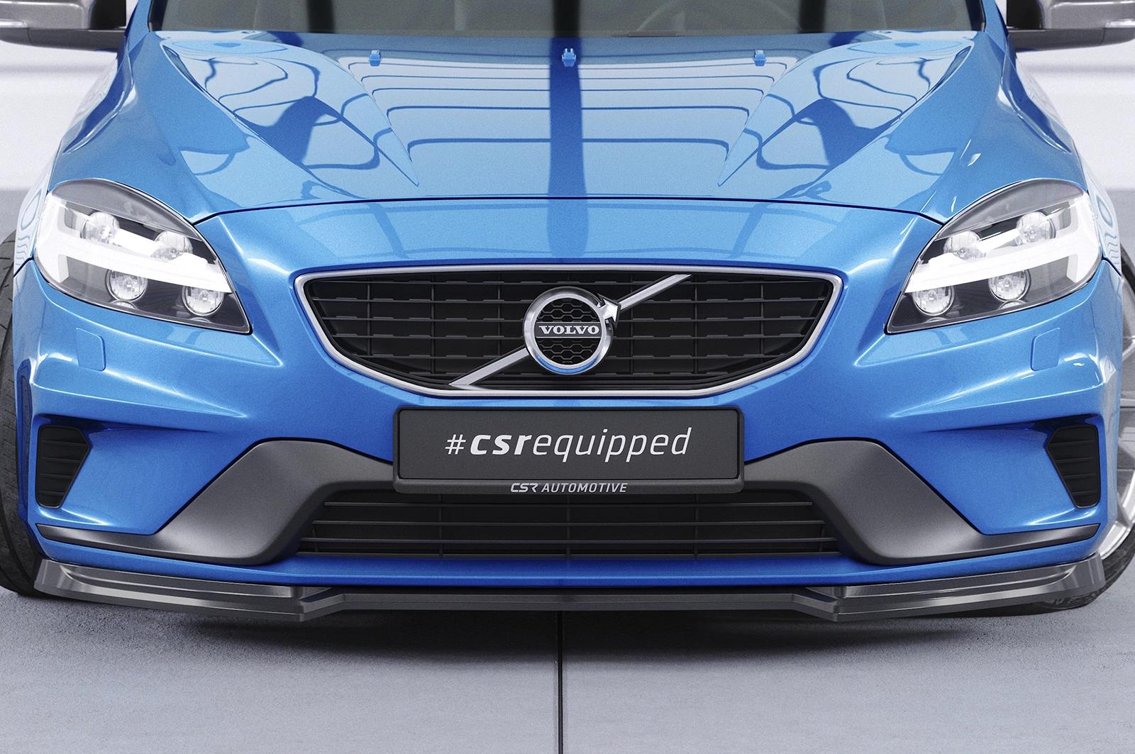 Voorspoiler Volvo V40 R-Design 2012-2019 Glans Zwart – CSR
